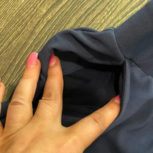 Halara Womens High Waisted Wide Leg Pants Stretch Pull-On Pockets Blue Size L - Picture 10 of 10